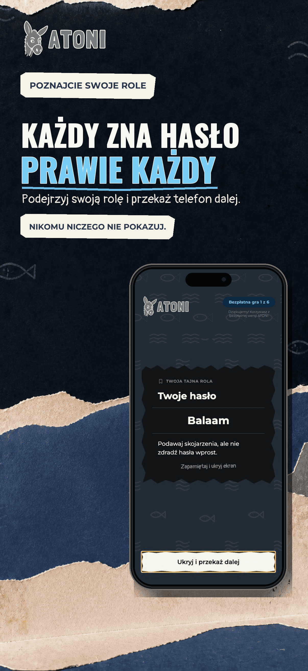Każdy zna hasło. Prawie każdy